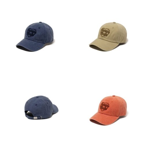 實拍 免運 日本 Human Made 字母 愛心 植絨 刺繡 logo 牛仔布 老帽 帽子 鴨舌帽 彎簷帽 棒球帽 男女同款 情侶：圖片 3