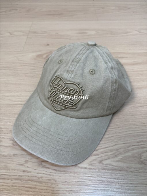 實拍 免運 日本 Human Made 字母 愛心 植絨 刺繡 logo 牛仔布 老帽 帽子 鴨舌帽 彎簷帽 棒球帽 男女同款 情侶：圖片 5