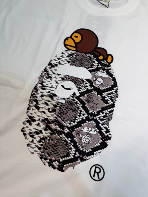 實拍 免運 A BATHING APE BAPE 猿人 大猿人 圖案 logo 短袖 短T T恤 素T 低調款 街頭風：圖片 6