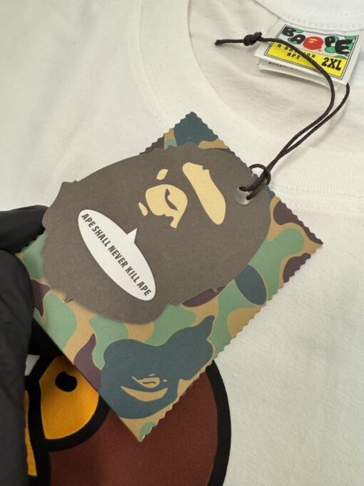 實拍 免運 A BATHING APE BAPE 猿人 大猿人 圖案 logo 短袖 短T T恤 素T 低調款 街頭風：圖片 11