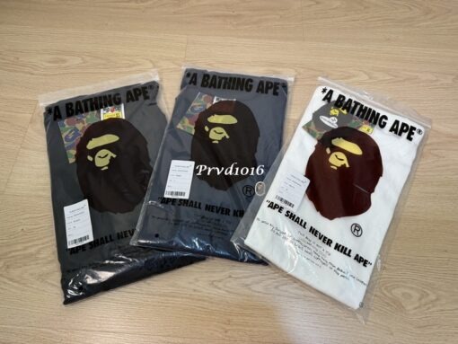 實拍 免運 BAPE 經典 猿人 logo 刺繡 胸口 徽章 短袖 短T T恤 素T 低調款 街頭風：圖片 14