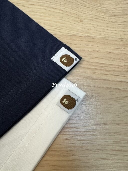 實拍 免運 BAPE 經典 猿人 logo 刺繡 胸口 徽章 短袖 短T T恤 素T 低調款 街頭風：圖片 12