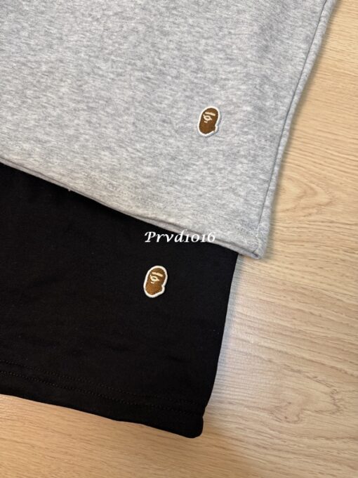 實拍 免運 BAPE 經典 猿人 logo 刺繡 短褲 棉短褲 褲子 運動褲 低調款 街頭風：圖片 7