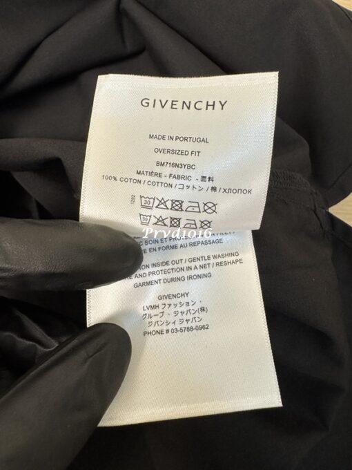 實拍 免運 法國 紀梵希 Givenchy GVC 前後 漸層 字母 logo 印花 短袖 襯衫 寬鬆 搭 短T T恤：圖片 16