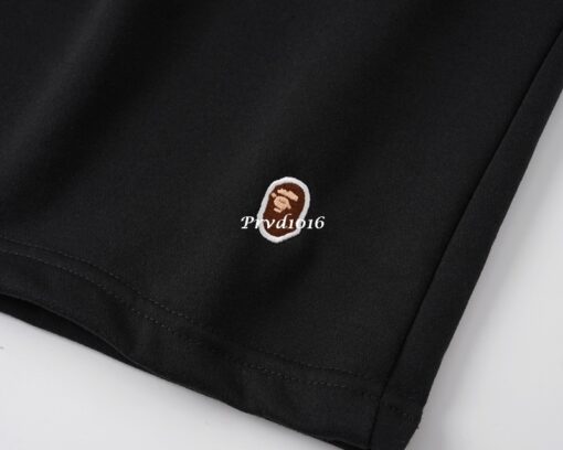 實拍 免運 BAPE 經典 猿人 logo 刺繡 短褲 棉短褲 褲子 運動褲 低調款 街頭風：圖片 5