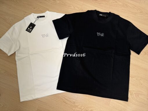 實拍 免運 日本 Y-3 山本耀司 日系 潮牌 塗鴉 logo 字母 短袖 2025 新款 寬鬆 短T T恤 穿搭 潮流：圖片 7