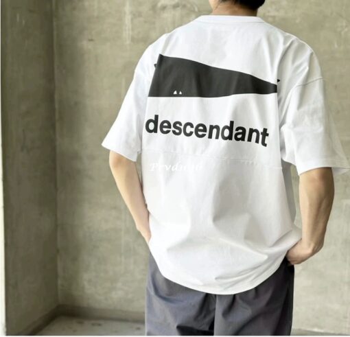 實拍 免運 日本 DESCENTDANT DCDT 鯨魚 日系 潮牌 重磅 寬鬆 短袖 logo 字母 2025 新款 短T T恤 穿搭 潮流：圖片 3