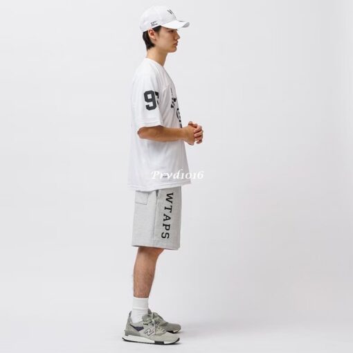 實拍 免運 WTAPS 日本 潮牌 日潮 夏季 短褲 五分褲 運動褲 Logo 字母 印花 寬鬆 短褲 褲子 休閒褲 穿搭 潮流：圖片 3