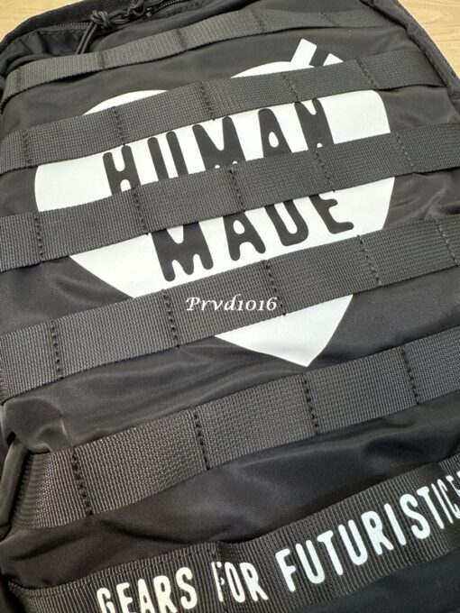 實拍免運 Human Made 後背包 雙肩包 軍事風 愛心 logo 印花 上課 逛街 旅行 打球 運動 健身：圖片 11