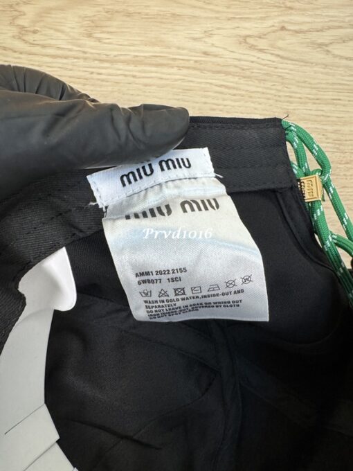 實拍 免運 MIU MIU 頂級 棒球帽 刺繡 字母 logo 抽繩 時尚風 鴨舌帽 帽子 中性款：圖片 9