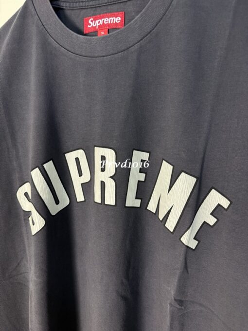 實拍 免運 Supreme 爆裂紋 logo 寬鬆 水洗 短袖 前後字母 短T T恤 黑色 藍色 米色 粉紅色：圖片 9