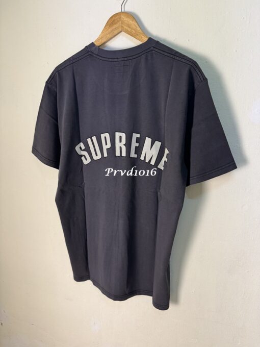 實拍 免運 Supreme 爆裂紋 logo 寬鬆 水洗 短袖 前後字母 短T T恤 黑色 藍色 米色 粉紅色：圖片 13
