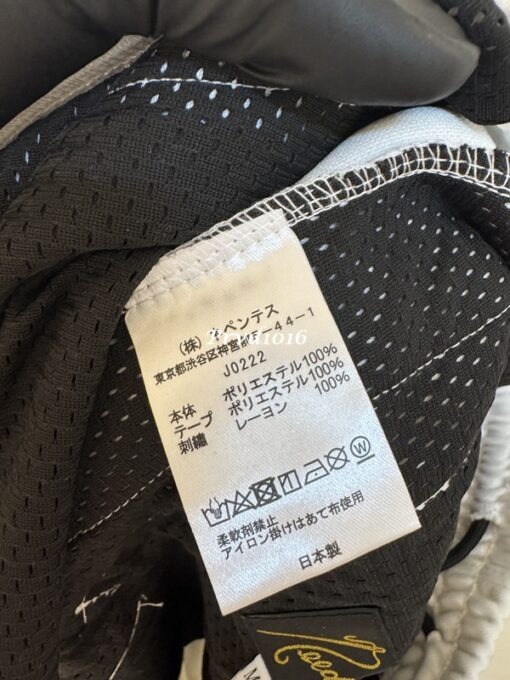 實拍 免運 潮牌 Needles 蝴蝶 刺繡 logo 復古 織帶 五分褲 短褲 褲子 運動褲 休閒褲 褲子 白色 黑色 黃色 綠色 潮流 上課 逛街 出國：圖片 21
