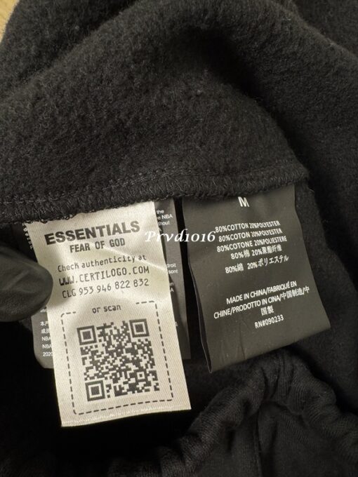 實拍 免運 FOG FEAR OF GOD ESSENTIALS NBA 聯名款 潮牌 寬鬆 短褲 棉褲 logo 字母 2025 新款 棉短褲 褲子 運動褲 五分褲：圖片 13