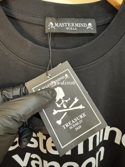 實拍 免運 Mastermind Japan MMJ 經典 骷髏 印花 寬鬆 短袖 五分袖 正面 logo 字母 背面 骨頭 短T T恤 TEE：圖片 12