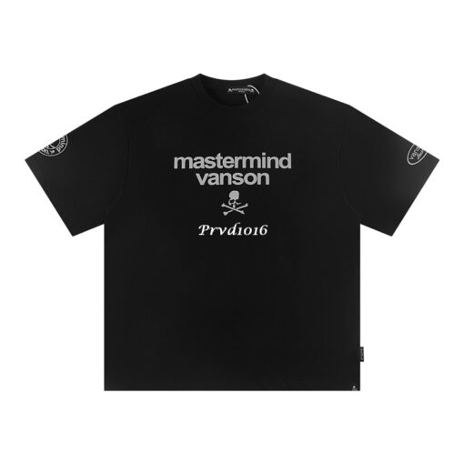 實拍 免運 Mastermind Japan MMJ 經典 骷髏 印花 寬鬆 短袖 五分袖 正面 logo 字母 背面 骨頭 短T T恤 TEE：圖片 6