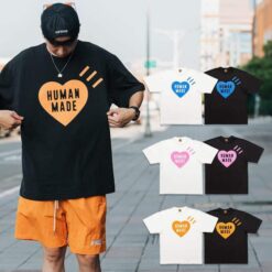 實拍 免運 Human Made 經典 糖果系列 彩色 愛心 印花 短袖 正面 logo 字母 背面 愛心 短T T恤 TEE 2025 新款