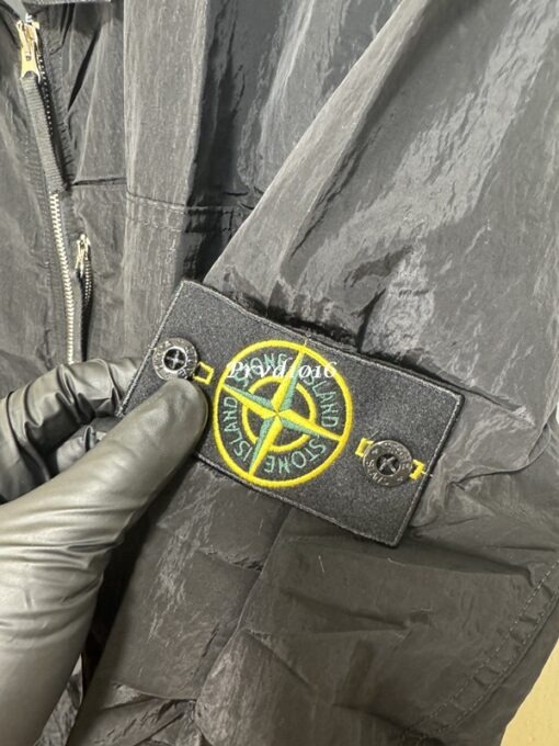 實拍 免運 Stone Island 石頭島 刺繡 徽章 logo 薄外套 金屬工業風 春夏款 夾克外套 防潑水 夾克：圖片 7