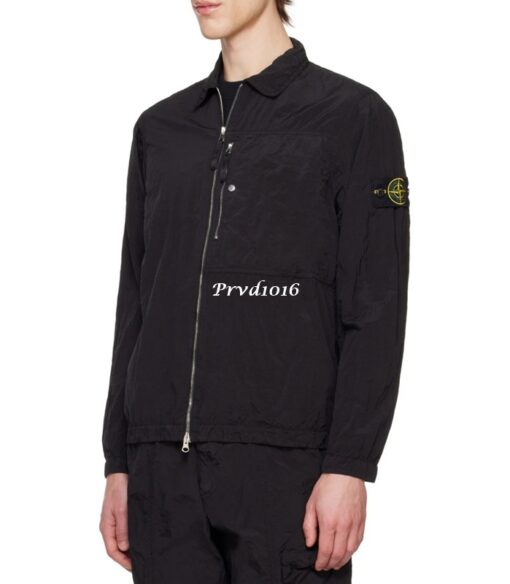實拍 免運 Stone Island 石頭島 刺繡 徽章 logo 薄外套 金屬工業風 春夏款 夾克外套 防潑水 夾克：圖片 3