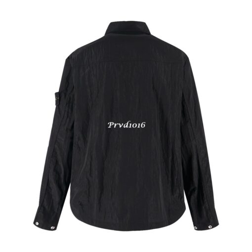 實拍 免運 Stone Island 石頭島 刺繡 徽章 logo 薄外套 金屬工業風 春夏款 夾克外套 防潑水 夾克：圖片 5