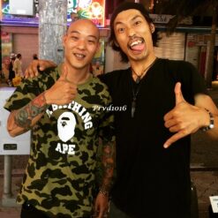 Alternative view of 實拍 免運 BAPE A BATHING APE 經典款 迷彩 猿人 圖案 logo 短袖 短T T恤 素T 街頭 潮流