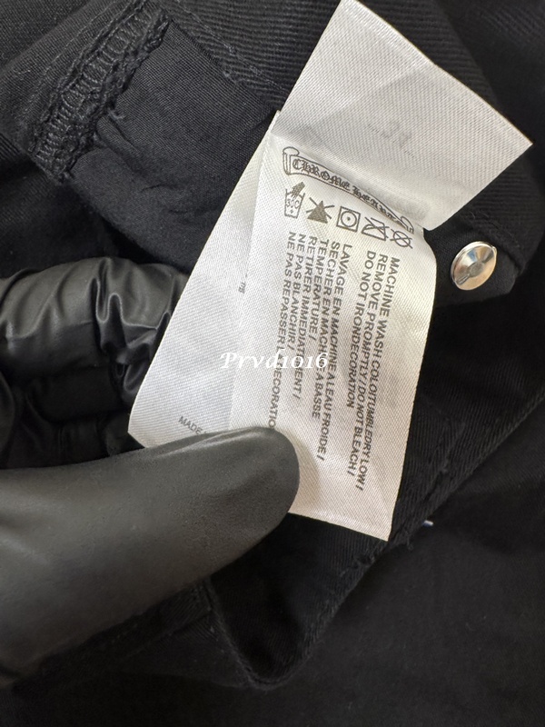 實拍 免運 法國 克羅心 十字 十字架 貼布 logo 工裝褲 工作褲 長褲 褲子 多口袋 寬褲 寬工作褲 黑色 牛仔褲 牛仔長褲:圖片 8