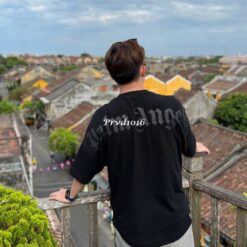 Alternative view of 實拍 免運 Palm Angels PA 刷漆 Logo 字母 蝙蝠袖 五分袖 短袖 寬鬆 短T T恤 斷頭熊 小熊 棕梠天使
