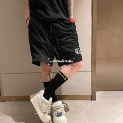 實拍 免運 法國 克羅心 logo 印花 雙層網眼 球褲 冰肌 短褲 褲子 運動褲 網眼褲 套裝