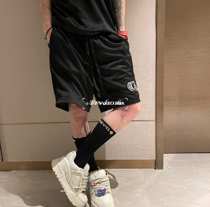 實拍 免運 法國 克羅心 logo 印花 雙層網眼 球褲 冰肌 短褲 褲子 運動褲 網眼褲 套裝