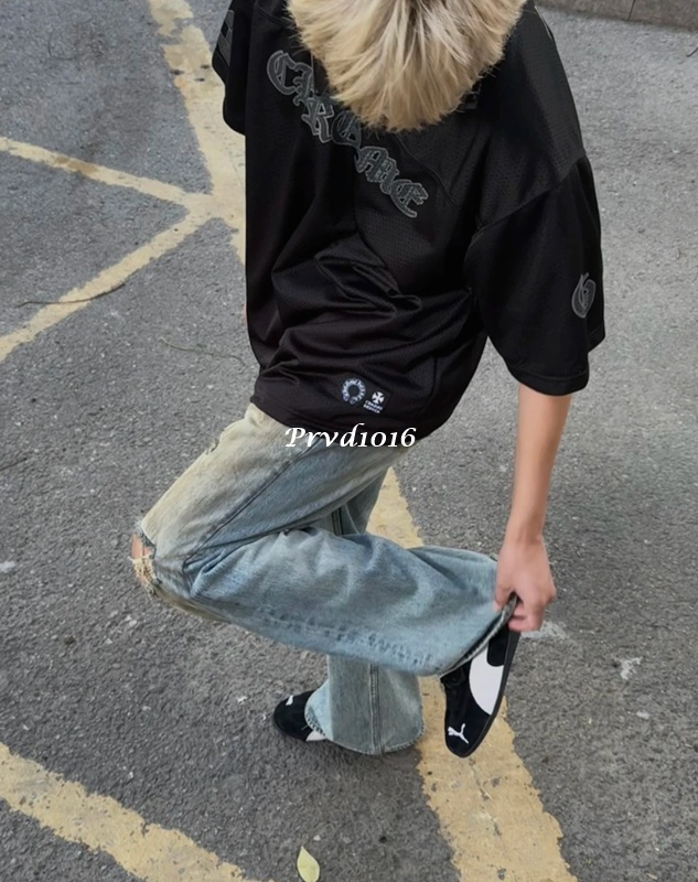 實拍 免運 法國 克羅心 logo 印花 雙層網眼 球衣 冰肌 短袖 短T T恤 上衣 套裝:圖片 2