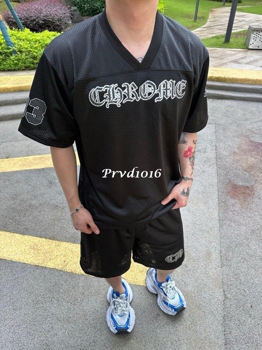 實拍 免運 法國 克羅心 logo 印花 雙層網眼 球褲 冰肌 短褲 褲子 運動褲 網眼褲 套裝:圖片 2