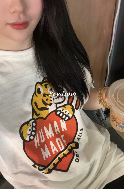 實拍 免運 Human Made 經典 動物系列 愛心 老虎 短袖 正面 logo 字母 老虎頭 背面 愛心 印花 短T T恤 TEE 2025 新款:圖片 22
