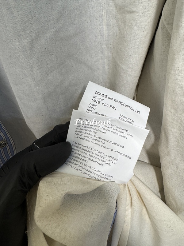 實拍 免運 日本 CDG LOGO 條紋 教練外套 外套 風衣 夾克 城市穿搭 街頭風 必收單品 時尚感 川久保玲:圖片 17