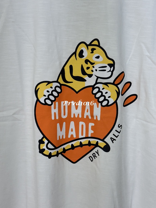 實拍 免運 Human Made 經典 動物系列 愛心 老虎 短袖 正面 logo 字母 老虎頭 背面 愛心 印花 短T T恤 TEE 2025 新款:圖片 14