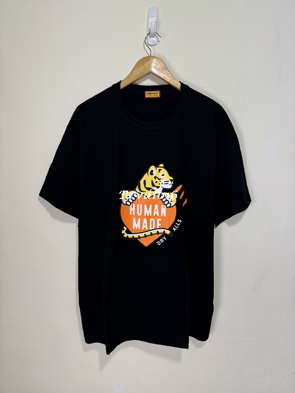 實拍 免運 Human Made 經典 動物系列 愛心 老虎 短袖 正面 logo 字母 老虎頭 背面 愛心 印花 短T T恤 TEE 2025 新款:圖片 3