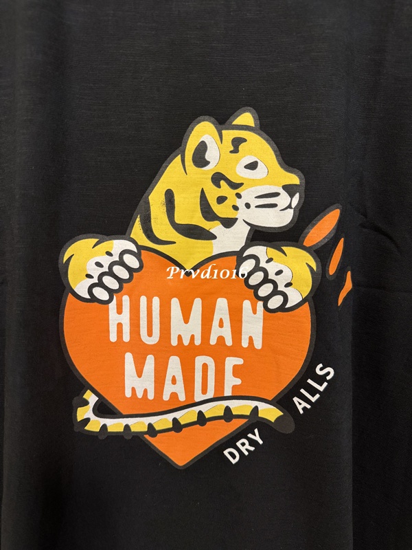 實拍 免運 Human Made 經典 動物系列 愛心 老虎 短袖 正面 logo 字母 老虎頭 背面 愛心 印花 短T T恤 TEE 2025 新款:圖片 4