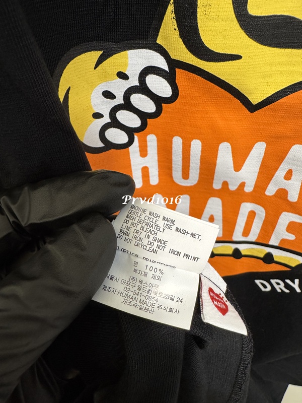 實拍 免運 Human Made 經典 動物系列 愛心 老虎 短袖 正面 logo 字母 老虎頭 背面 愛心 印花 短T T恤 TEE 2025 新款:圖片 9