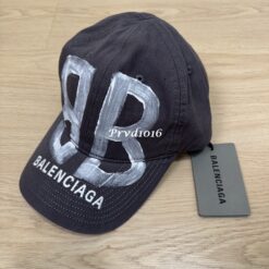Alternative view of 實拍 免運 BALEN 巴黎 BB 塗鴉 刷漆 水洗 LOGO 帽子 黑灰色 老帽 棒球帽 潮帽 街頭帽 高端精品 男女同款 Cityboy風格 潮流藝術感