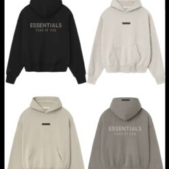 Alternative view of 實拍免運 ESSENTIALS FOG Fear Of God 背後銀灰字 反光 Logo 帽T 美牌 連帽衛衣 Hoodie 長袖 上衣 寬鬆 落肩 重磅棉 CITYBOY風格 情侶 男女同款 街頭 潮流 秋冬 穿搭 出國 旅行