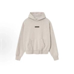 實拍免運 ESSENTIALS FOG Fear Of God 背後銀灰字 反光 Logo 帽T 美牌 連帽衛衣 Hoodie 長袖 上衣 寬鬆 落肩 重磅棉 CITYBOY風格 情侶 男女同款 街頭 潮流 秋冬 穿搭 出國 旅行：圖片 4