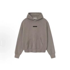 實拍免運 ESSENTIALS FOG Fear Of God 背後銀灰字 反光 Logo 帽T 美牌 連帽衛衣 Hoodie 長袖 上衣 寬鬆 落肩 重磅棉 CITYBOY風格 情侶 男女同款 街頭 潮流 秋冬 穿搭 出國 旅行：圖片 6