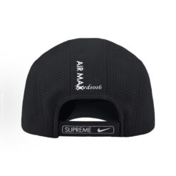 實拍 免運 Supreme Nike 聯名 跑步帽 鴨舌帽 老帽 黑色 帽子 機能帽 透氣網布 男女同款 情侶款 美式街頭 CITYBOY 韓系穿搭：圖片 7