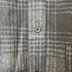 實拍 免運 Balen 巴黎 格紋 字母 襯衫 外套 長袖襯衫 鈕扣 上衣 Oversize 寬鬆剪裁 美式街頭 都會風格 情侶款:圖片 7