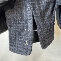 實拍 免運 Balen 巴黎 格紋 字母 襯衫 外套 長袖襯衫 鈕扣 上衣 Oversize 寬鬆剪裁 美式街頭 都會風格 情侶款:圖片 11