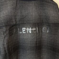 實拍 免運 Balen 巴黎 格紋 字母 襯衫 外套 長袖襯衫 鈕扣 上衣 Oversize 寬鬆剪裁 美式街頭 都會風格 情侶款:圖片 17