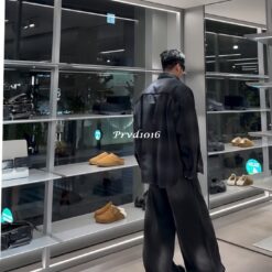 Alternative view of 實拍 免運 Balen 巴黎 格紋 字母 襯衫 外套 長袖襯衫 鈕扣 上衣 Oversize 寬鬆剪裁 美式街頭 都會風格 情侶款