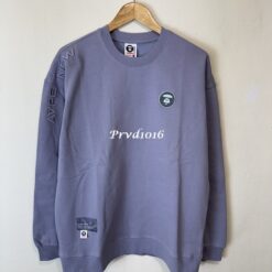 實拍 免運 AAPE A BATHING APE 大學T 長袖 衛衣 猿人 徽章 刺繡 街頭潮流 日系潮牌 工裝風 Cityboy 寬鬆版型 男女同款 穿搭 純棉 上衣：圖片 6
