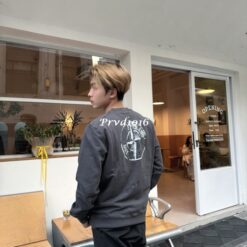 實拍 免運 義大利 STONE ISLAND 石頭島 指南針 背後 大圖 logo 大學T 長袖 圓領 衛衣 水洗做舊 精品 上衣 CITYBOY風格 情侶款 潮流穿搭:圖片 3