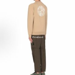 實拍 免運 義大利 STONE ISLAND 石頭島 指南針 背後 大圖 logo 大學T 長袖 圓領 衛衣 水洗做舊 精品 上衣 CITYBOY風格 情侶款 潮流穿搭:圖片 10