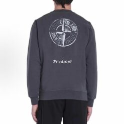 實拍 免運 義大利 STONE ISLAND 石頭島 指南針 背後 大圖 logo 大學T 長袖 圓領 衛衣 水洗做舊 精品 上衣 CITYBOY風格 情侶款 潮流穿搭:圖片 7